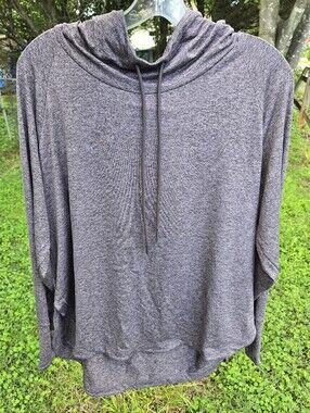 Athleta Uptempto Purple Gray Hoodie EUC Size: 1X